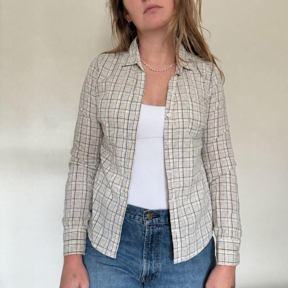 Mossimo 2000s Plaid Long Sleeve Button-Down